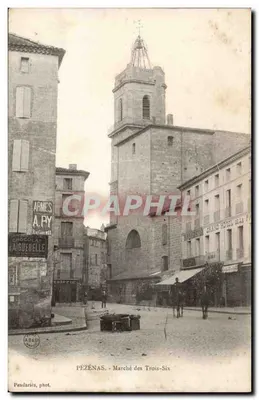 Pézenas - Mercado dos Três-Sis — editor Pendariès, n° de série A.R.402