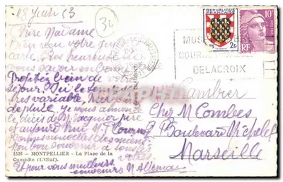 Montpellier — Plac Comedii — Wydawnictwo Centralizowane — Rewers