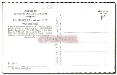 Boussagues — Widok ogólny — Wydawnictwo G.D. (n°4) — Rewers