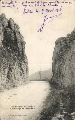 Os arredores de LODÈVE — O Passagem de l'Escalette — L. Froment, fot., Lodève