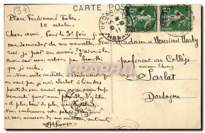 Bédarieux (Hérault) — A Perspectiva — H. Delestating, fot. em Bédarieux e Lamalou-les-Bains — Verso
