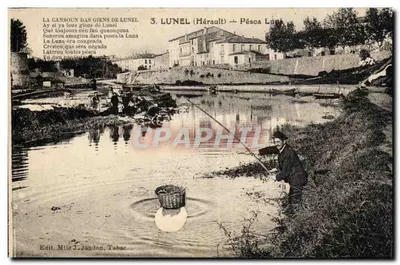 Pescaria em Lunel — Hérault — Edição Mlle J. Jaudon, Tabac