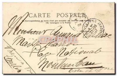 Bédarieux - Monumento a Ferdinand Fabre, por Villeneuve — Hérault 368 — editor desconhecido — Verso