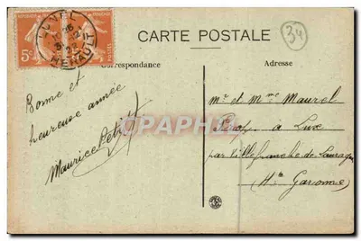 Lunel — Il Parco — La Statua di Henri de Bornier — Verso