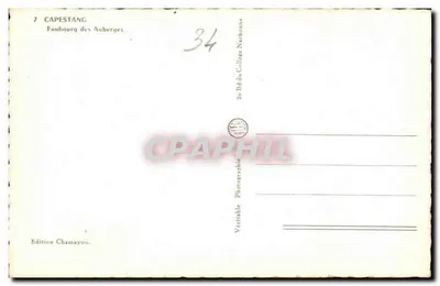 Capestang — Faubourg des Auberges — Wydawnictwo Chamayon — Rewers