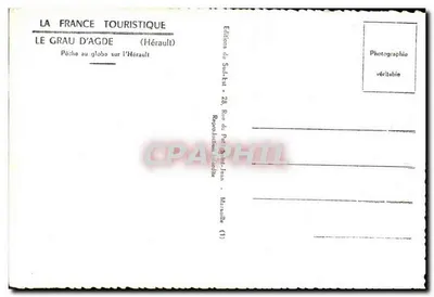Le Grau d'Agde — Pêche au globe sur l'Hérault — Éditions du Sud-Est — Rewers