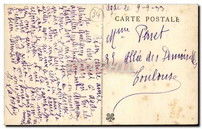 Agde-sur-Mer — O Porto sobre o Hérault — Editor: L'Éditeur Français, n°190 — Verso