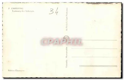 Capestang — Faubourg des Auberges — Wydawnictwo Chamayou — Rewers