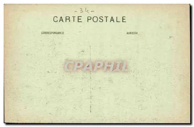 CETTE — Ogólny widok i port — wyd. A. Villaret et Colin frères — Rewers