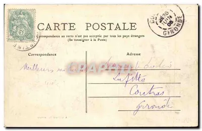 La Courtine — Camp Militaire — Repas de Sous-Officiers — A. Lheritier, La Courtine — Rückseite