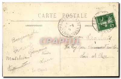 CROZANT (Creuse) — De Ruïnes en het Placeret — Achterkant