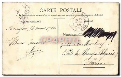 In het Pays Creusois — Pindin que mas vaschas sont tranquilles y finisse ma chausso — A. Le Nouvel, Guitres — Achterkant