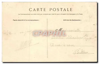 Camp de La Courtine (Creuse) — 1ère Brigade — Aubert, phot.-édit. — Laforge, dépositaire — Verso