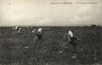 Camp de LA COURTINE — Tirs de guerre d'Infanterie