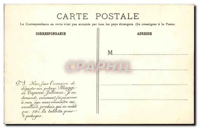 Camp de La Courtine — Campo militar com tendas e soldados — editor não identificado, n°3 — Verso