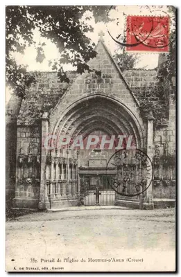 Portal da Igreja do Moutier-d'Aun (Creuse) — A. DE NUSSAC, editor Guérot — n° 332