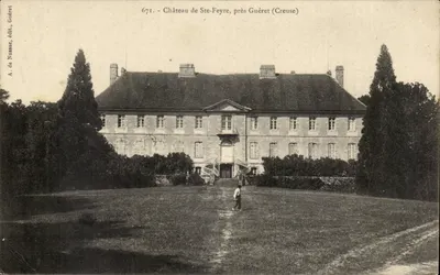 Castelo de Ste-Feyre, perto de Guéret (Creuse) — A. de Nussac, editor, Guéret, n° 671
