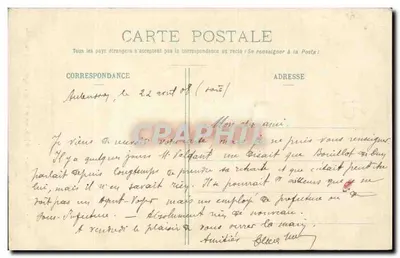 In het Creusois — Y té juré, moun Toinet, dé né jamais t’oublida — A. de Nussac, uitgever, Guéret, n° 867 — Achterkant