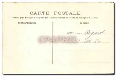 Abun - Entrada da Igreja do Mosteiro de Ahun — n° 501 — editor H. Lefebvre — Verso