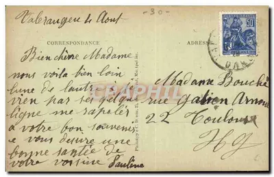 Vallérangue (Gard) — O Ponte e o Luxembourg — Verso