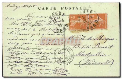Anduze — Vista Geral — G. Pugat, édit., Anduze — Verso
