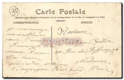 Alais — Rue Rollin, Caixa de Poupança e a Catedral — Verso