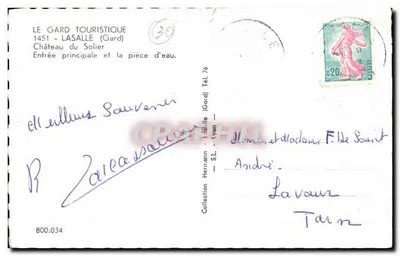 Castelo do Solier — Lasalle (Gard) — Le Gard Touristique — Verso