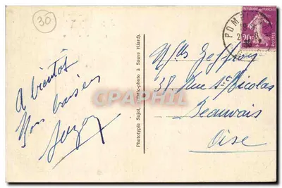 Pompignan (Gard) — Asilo de Mirabel — Sujol — Verso