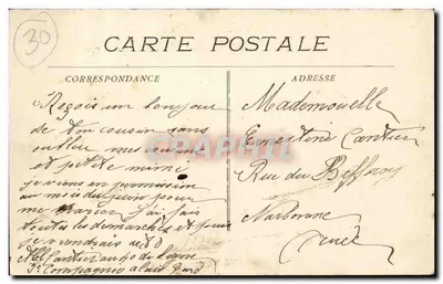 Alaïs - Rua do Hotel de Ville e Avenida da Estação — editor L. 504 — Verso