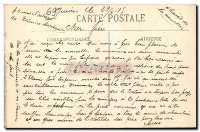GIVORS — Um Grupo de Feridos no Hospital Montgelas — (Carte venue au profit des Blessés) — Piégar — Verso