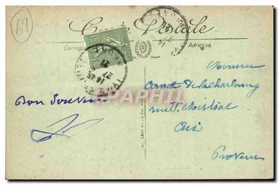 LYON — Fontein Bartholdi — onbekende uitgever, n° 385 — Achterkant