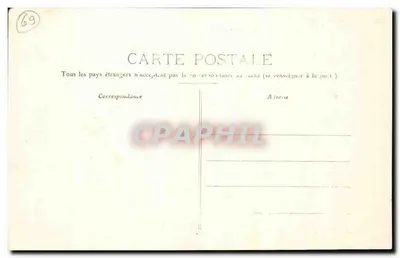 LYON - 344 - Schule der Martinière für Mädchen — Eröffnet im Mai 1907 durch Herrn Fallières, Präsident der Republik — P. Martel, Verlag, Lyon — Rückseite