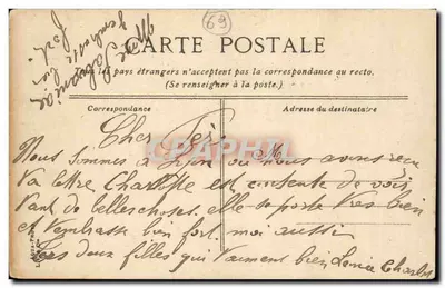 Lyon. Antiga capela de Pourvier — editor Buvette, n°40 — Verso