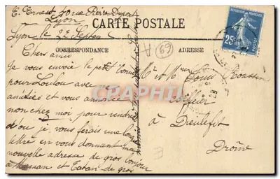 LYON — De Prefectuur — Privékamer van de Prefect — Snileota — Achterkant