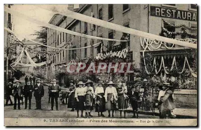 Tarare (Rhône) — Festa das Mousquelines — Rue de la Gare