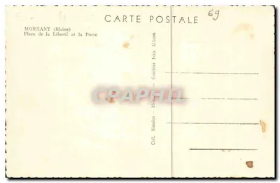 Mornant (Rodano) — Piazza della Libertà e la Posta — Cimy — Verso