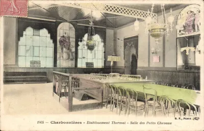 Charbonnières — Estabelecimento Termal — Sala dos Pequenos Cavalos — B. F., Paris, n° 1405