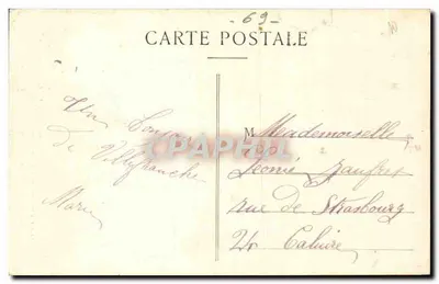 Villefranche-sur-Saône — O Centro — Igreja Nossa Senhora dos Pântanos — Chamblion, editor Villefranche-sur-Saône — Verso