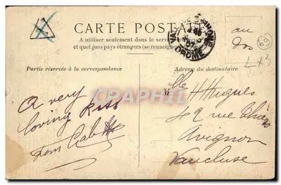 Place d'Yzeron — chegada dos carros — Berger — Verso