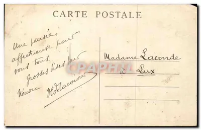 LYON - Szkoła Medyczna Wojskowa i Aleja Bertbelot — E. André, Lyon, n° 5633 — Rewers