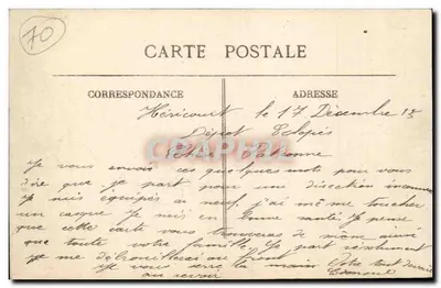 Héricourt — Grand'Rue — H.C. Censurado — Verso
