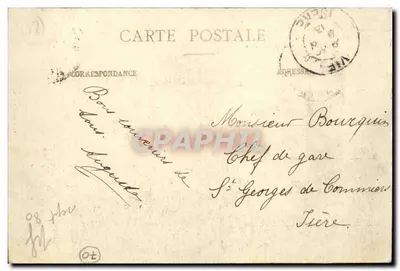 Ronchamp — Capela Notre-Dame du Haut após o incêndio causado por raio — editada por P. Lune — Verso
