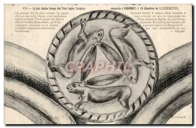 O Mais Antigo Grupo dos Três Coelhos — Escultura Romana — Corbenay, a 10 km de Luxeuil