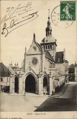 Gray - Igreja Nossa Senhora — Imp. Lib. A. Bergeret, Gray, n°2