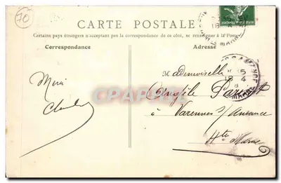 Yesoul (Haute-Saône) — Place du Marché und die Normalschule für Lehrer — Paris — Rückseite