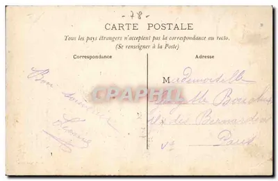 Montfort-l'Amaury — Tour d'Anne de Bretagne — éditeur S.&O. n°6 — Verso