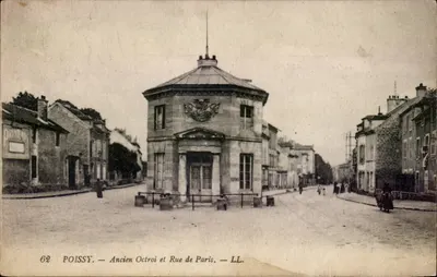 Poissy — Antigo Octroi e Rue de Paris — LL.