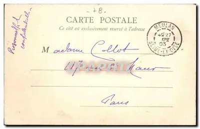 Meulan — O Portão, a jusante — Ed. POSTES — Verso