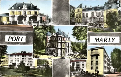 Port-Marly — Colagem de edifícios e paisagens — Abelliz-Cartes, n° 11.790