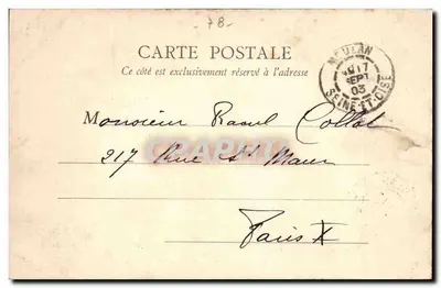 Meulan — Petit Bras da Seine — Quai de l'Arquebuse — Edg. Klein em Meulan, Héllos A. Bourdier — Verso